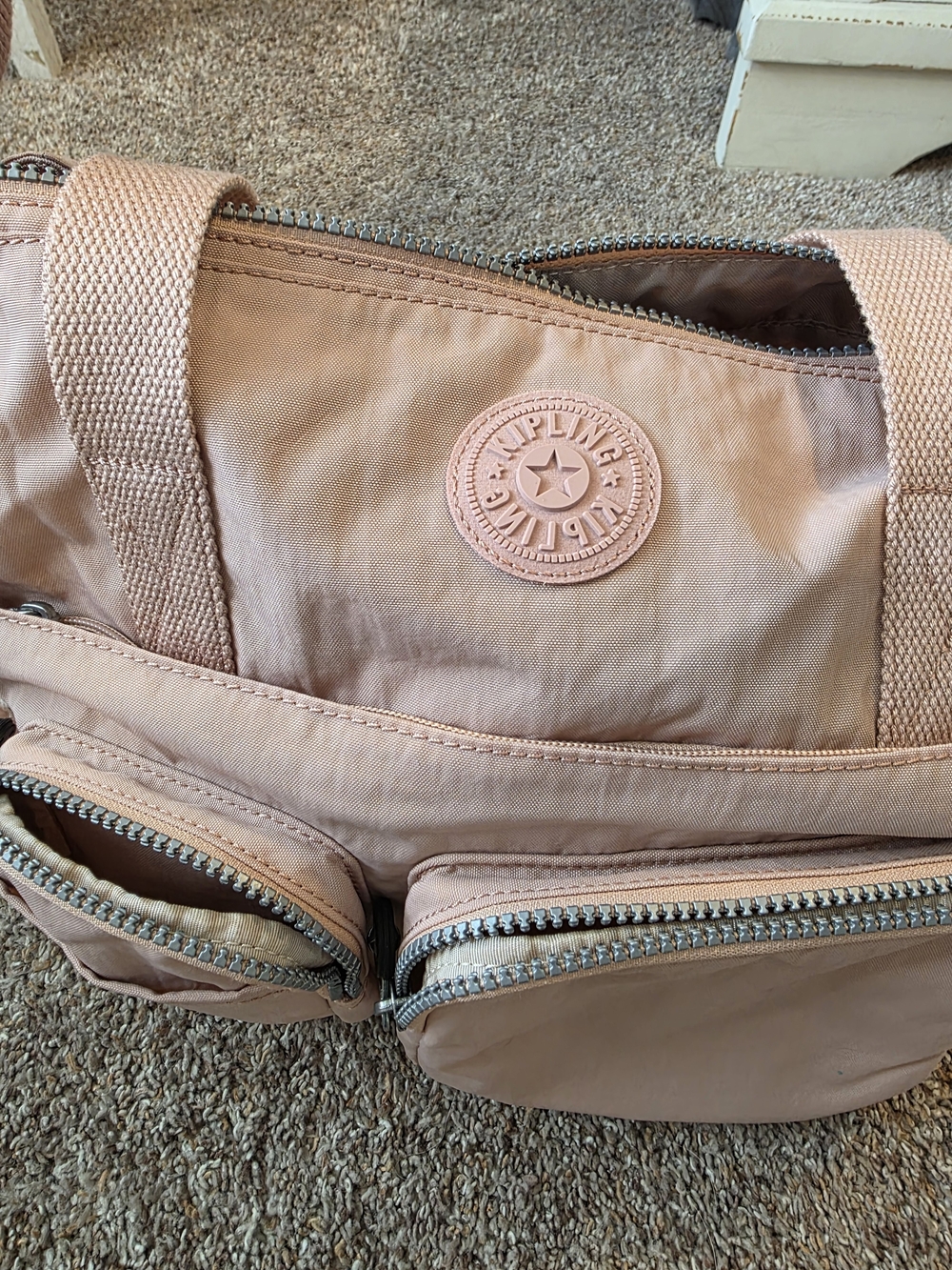 Kipling Women's Pink Tote Bag with Front Pockets - Picture 5 of 6